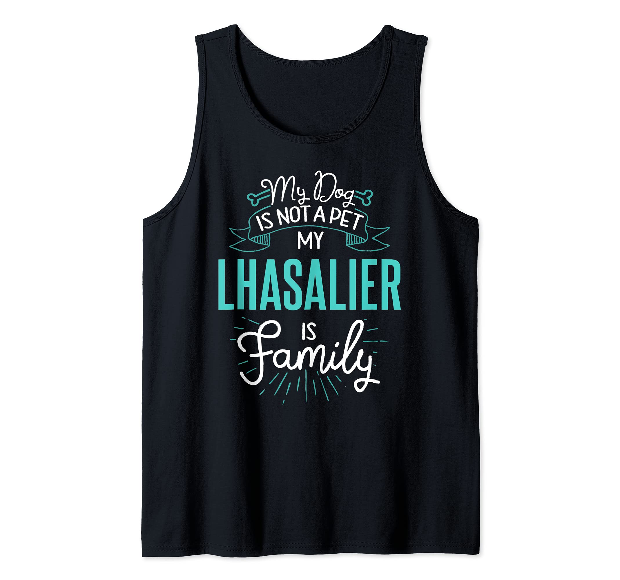 Cute Lhasalier Design Family Dog Giftn Tank Top