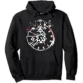 VampireFreaks Alice In Wonderland Clock Pullover Hoodie