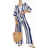 NIFTRIRY Women Cover Up Sets Button Up Tops with Pants Crochet Set Outfit 2 Piece Outfits Vacation Outfits