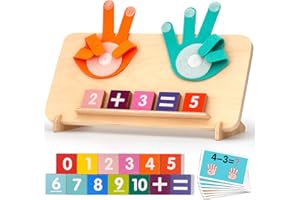 MOTREE Preschool Learning Toys for Toddlers 2-4, Educational Math Manipulatives Number Counting Blocks for Kids, Montessori Toys for 3-5 Year Old Boys Girls Birthday Gifts