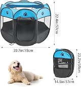 Youyijia Portable Pet Playpen 91x91x58cm Foldable Waterpoof Indoor Outdoor view 3