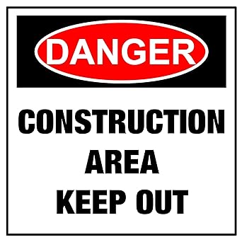 Banner Buzz Make It Visible Construction Aluminum Safety Sign