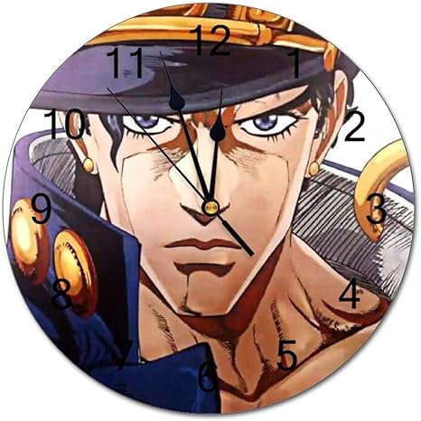 Amazon Jojo ジョジョの奇妙な冒険 Pvc掛け時計 おしゃれ 北欧 連続秒針 静音 壁掛け時計 シンプル 掛時計 自宅 寝室 部屋飾り 贈り物 インテリア 大数字 見やすい 置き時計 掛け時計 オンライン通販