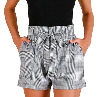 women's plus size elastic waist shorts