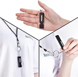 Noopel Emergency Survival Whistle 2 Pack with Lanyard Keychain Aluminum Alloy view 5