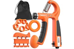 JKSHMYT Grip Strength Trainer Kits (5 Pack), Adjustable Resistance Forearm Strengthener, Hand Gripper Strengthener for Muscle Building