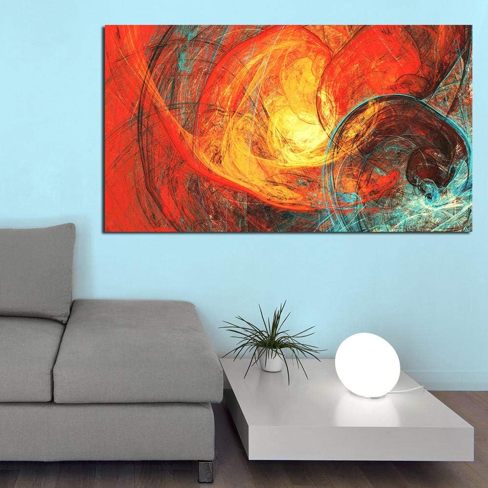 SMYHDM 100% hecho a mano arte de la pared pintura ningún marco rojo y