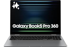 Samsung 16” Galaxy Book5 Pro 360 Copilot+ PC, AI Computer, Intel Core 7 Ultra Processor, 3K AMOLED (2880x1800) Touchscreen, S Pen,120Hz, Dolby Atmos, Student Laptop, Lightweight, All-Day Battery Life