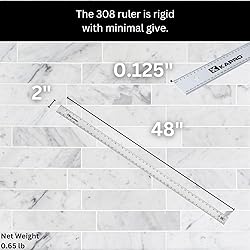 Kapro - 308 Straight Edge Ruler - ⅛” and