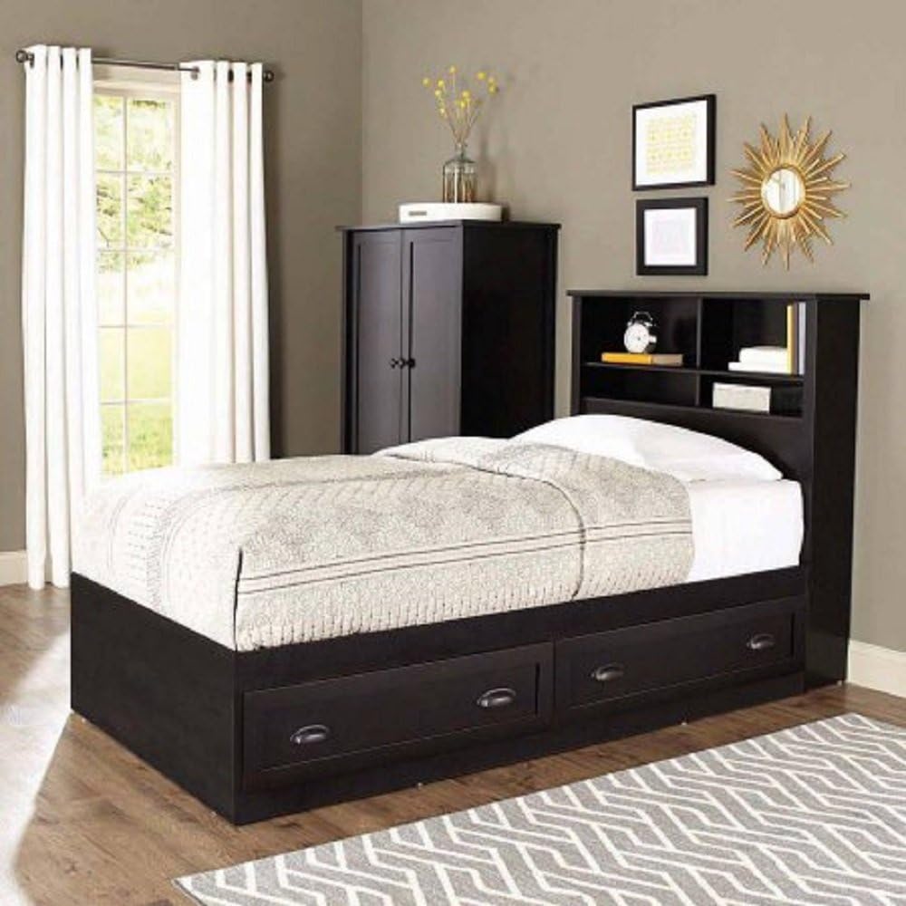 Espresso Finish Better Homes and Gardens Lafayette Twin Bookcase Headboard