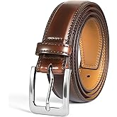VATAN Men's Genuine Leather Dress Belts, Handmade Classic Every Day Leather Jeans Belt for Men Work Business Casual