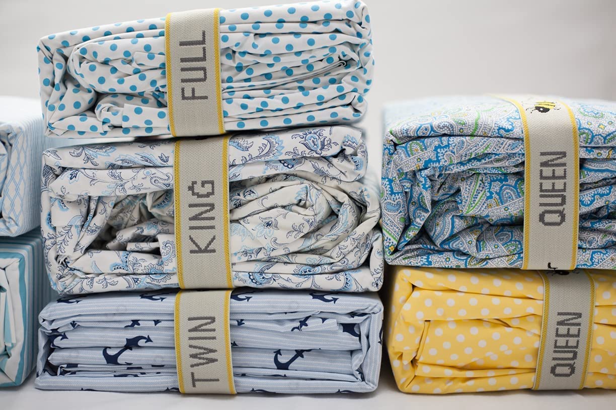 Sheet Keeper Closet Organization – Bed Sheet Organizer – Closet Organizer Sheet Bands Bed Linen Label – Bed Sheet Storage Sheet Labels for Bed Each Order Contains 2 Bands (King)