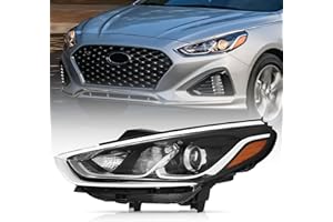 XGWZ Headlight Compatible with 2018 2019 Hyundai Sonata, Driver Side (Front Left)