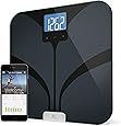 Weight Gurus Bluetooth Smart Connected Body Fat Scale w/ Large Digital Backlit LCD, Precision/Accurate Measurements include: BMI, Body Fat, Lean Mass, Water Weight, and Bone Mass