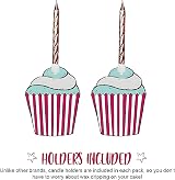 Anniversary House Metallic Rose Gold Spiral Birthday Candles Set of 12 with view 6