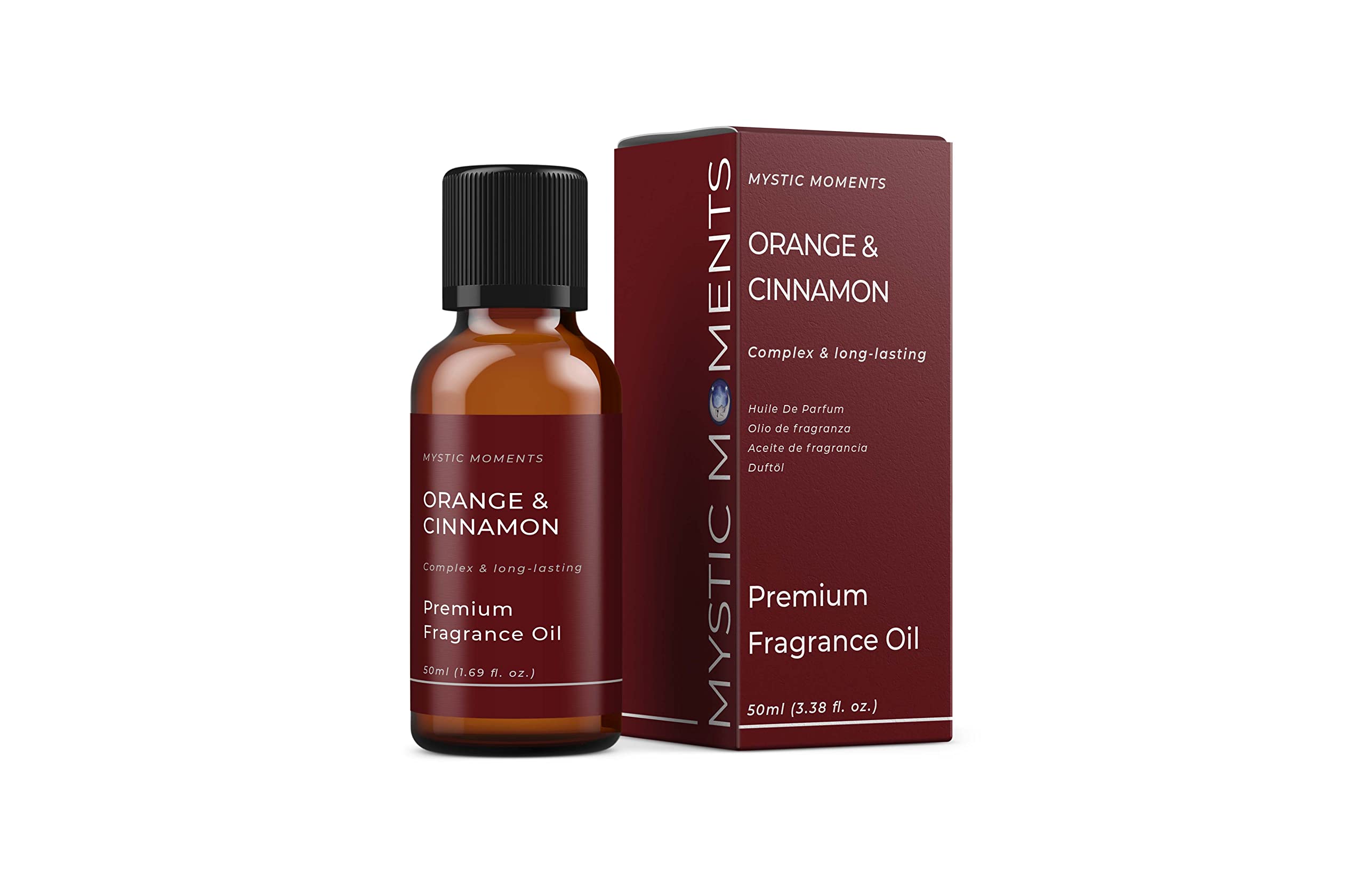 Mystic Moments | Orange & Cinnamon Fragrance Oil - 50ml - Perfect for Soaps, Candles, Bath Bombs, Oil Burners, Diffusers and Skin & Hair Care Items — image 1