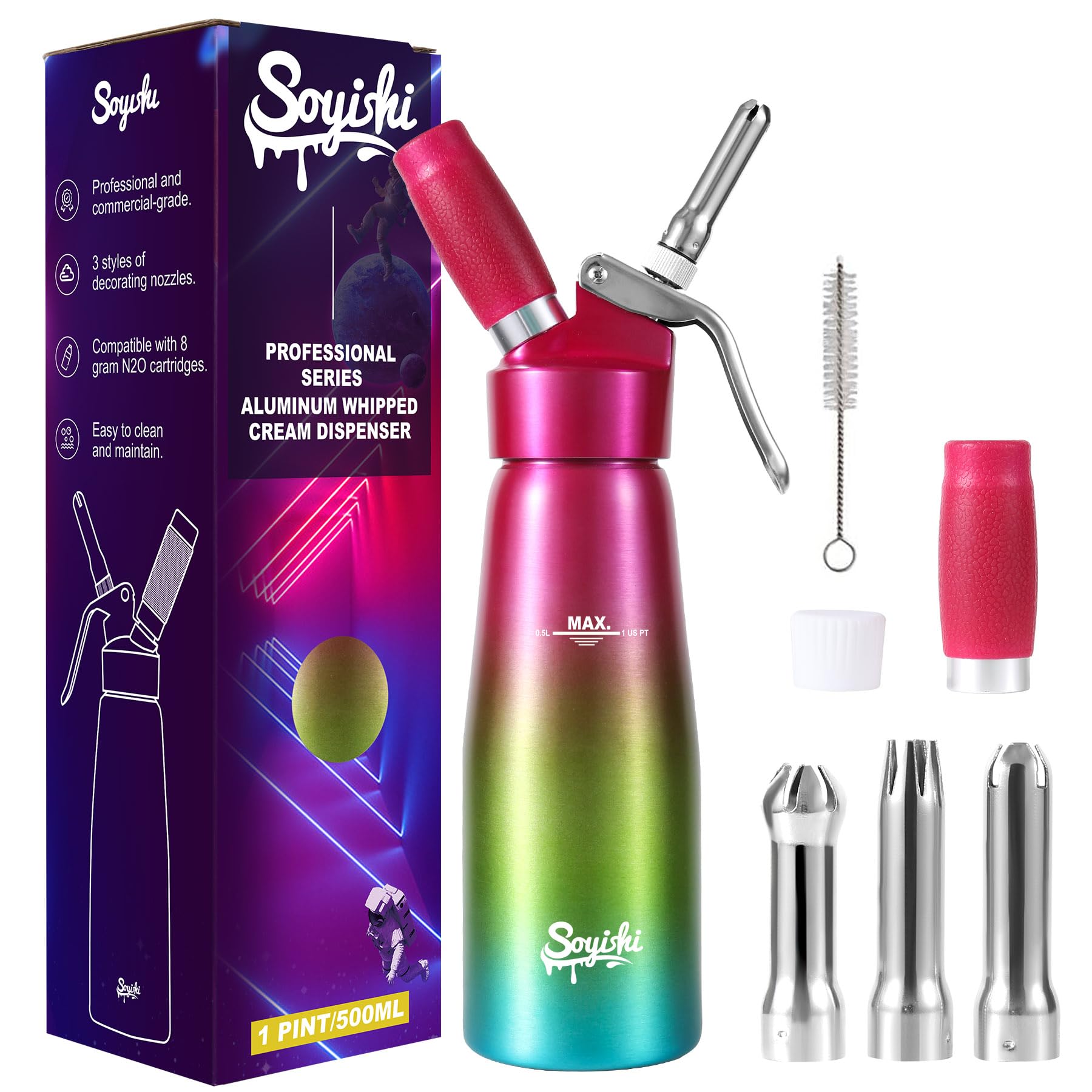 Soyishi Aluminum Whipped Cream Dispenser 500ml