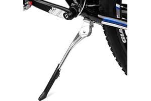 BV Chromium Adjustable Bicycle Kickstand with Concealed Spring-Loaded Latch, for 24-29 Inch Bike Kickstands