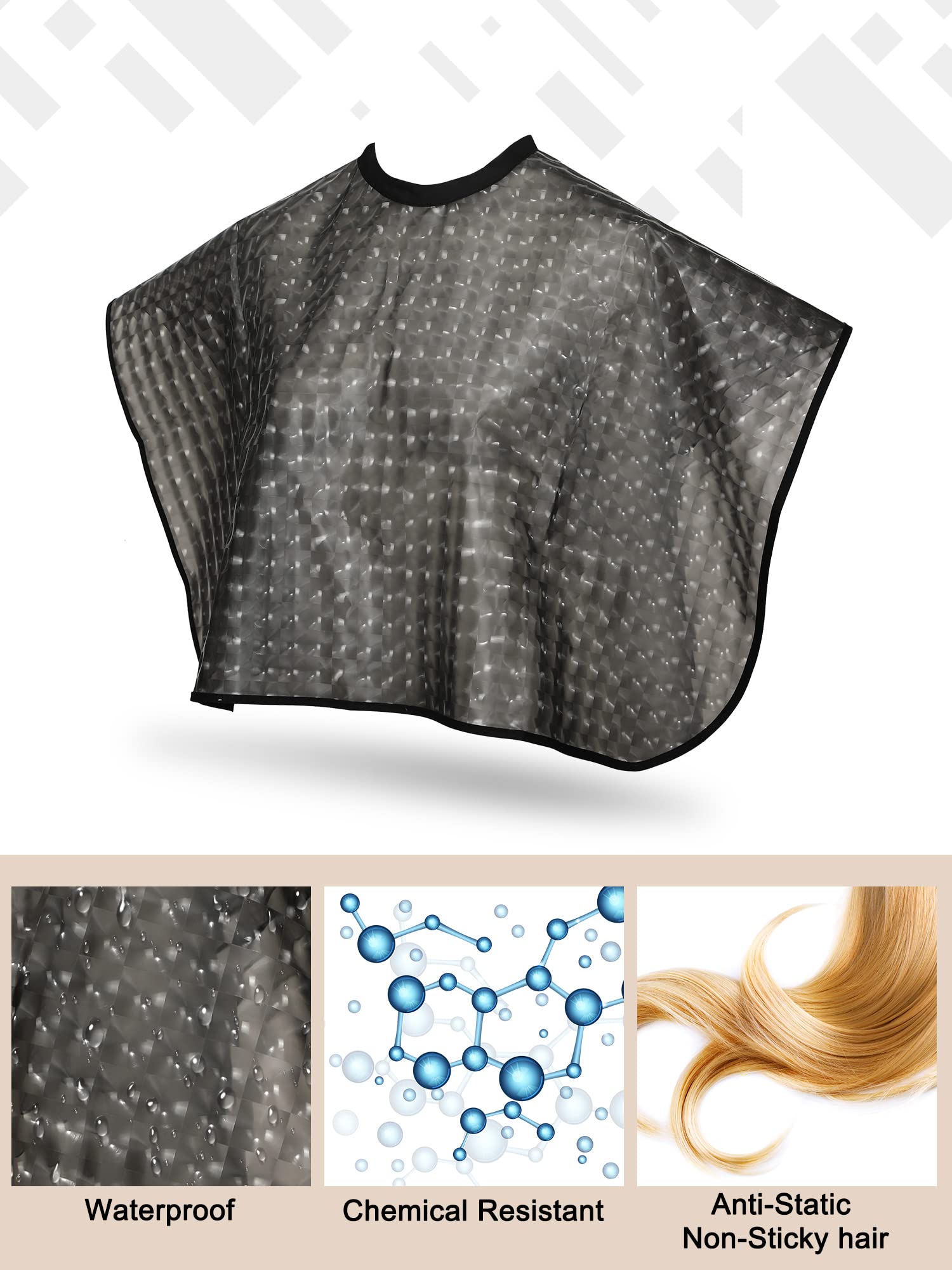 Zhanmai 4 Pieces Hair Color Shampoo Cape for Salons Waterproof Hair Washing Capes Makeup Beauty Salon Apron for Barber(Classic Color)