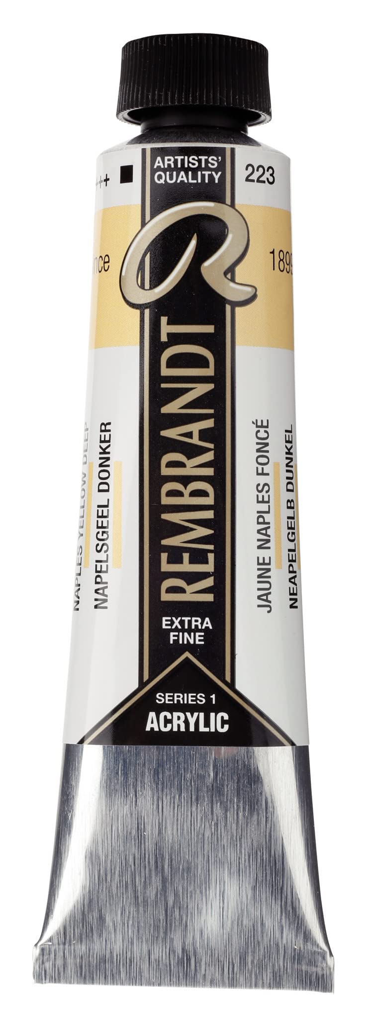 Rembrandt Acrylic Colour - Acrylic Paint Tube - 40 ml Naples Yellow Deep 223 - Heavy Body - Artist Quality - Durable Flexible Film - Maximum Lightfastness