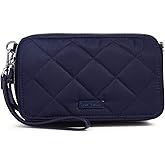 Vera Bradley Women's Performance Twill All in One Crossbody Purse With RFID Protection, Classic Navy, One Size