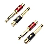 Cable Matters 4-Pack RCA to 1/4 Adapter (1/4 to RCA Adapter)