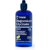 Trace Minerals Magnesium Glycinate Liquid Supplement, Lemon Lime, 8 fl oz | 120 mg per serving, Chelated for high absorption, Supports sleep and calm mood , Gentle on digestion, For men, women, teens
