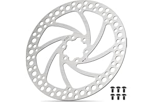 BEAUGIREW 160mm Bike Disc Brake Rotor with 6 Bolts Fit for Road Bike Mountain Bike BMX MTB
