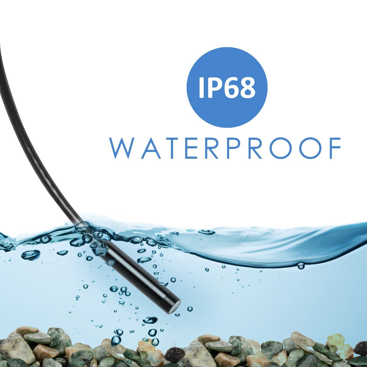 Ideal for Smartphone Pipe Snake Plumbing Scope Works with iPhone and