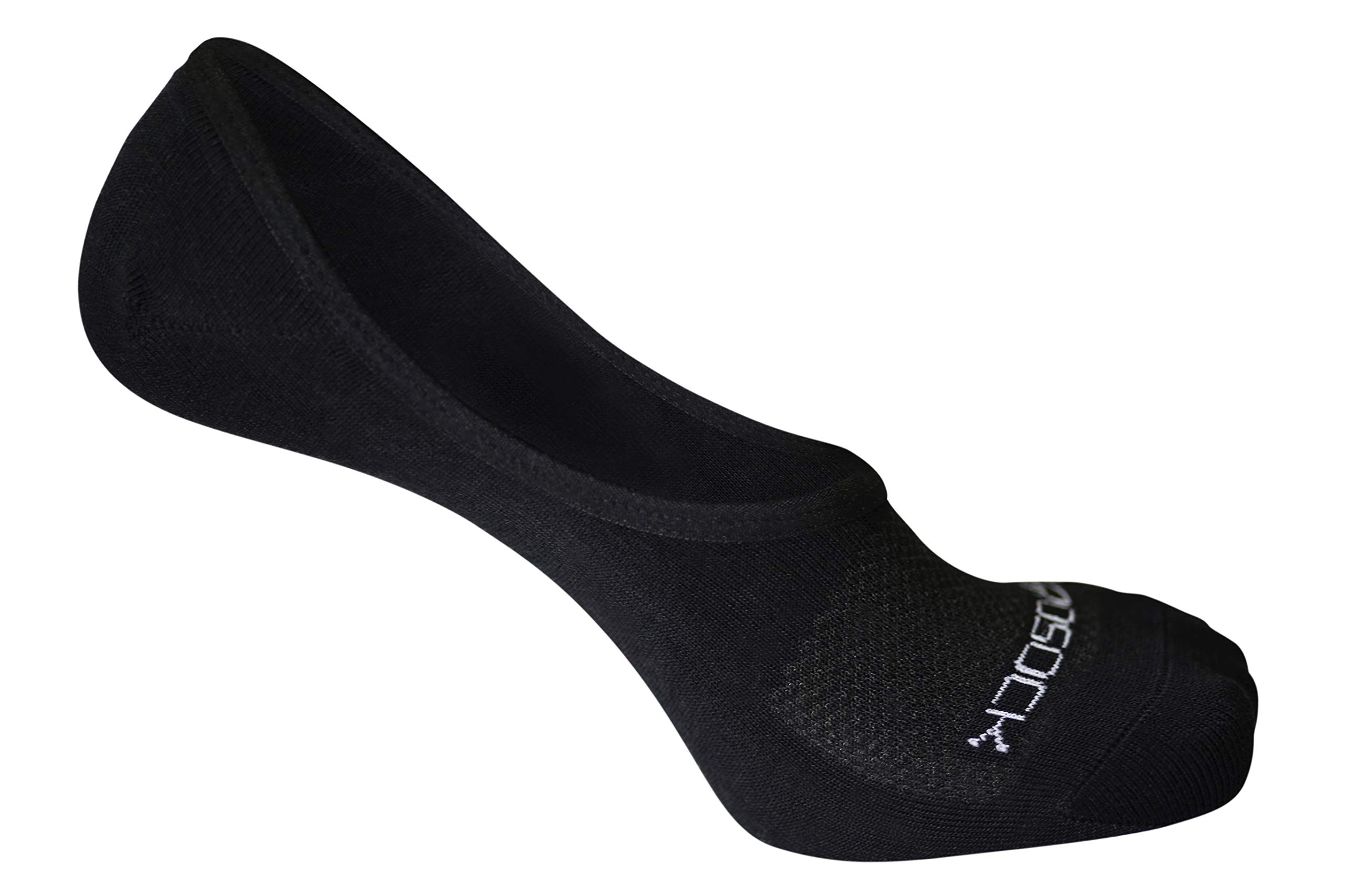 ZeroSockBamboo Viscose Super Low Invisible Socks With Mesh Ventilation with Anti-Slip Gel Heel Grip (4 Pairs Per Box)