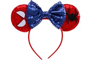 BANKIDS Mouse Ears Headband Costume Accessories Sequin Headband Birthday Party Themed Cosplay Halloween Decoration Kids Women Adult