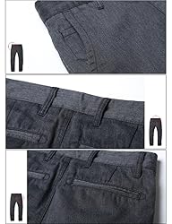 Match Mens Slim Tapered Flat Front Casual Pants