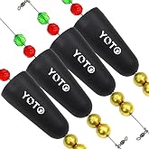 YOTO Popping Cork for Saltwater,Weighted Popping Floats Rattle Rig,Fishing Bobbers Floats for Redfish, Speckled Trout