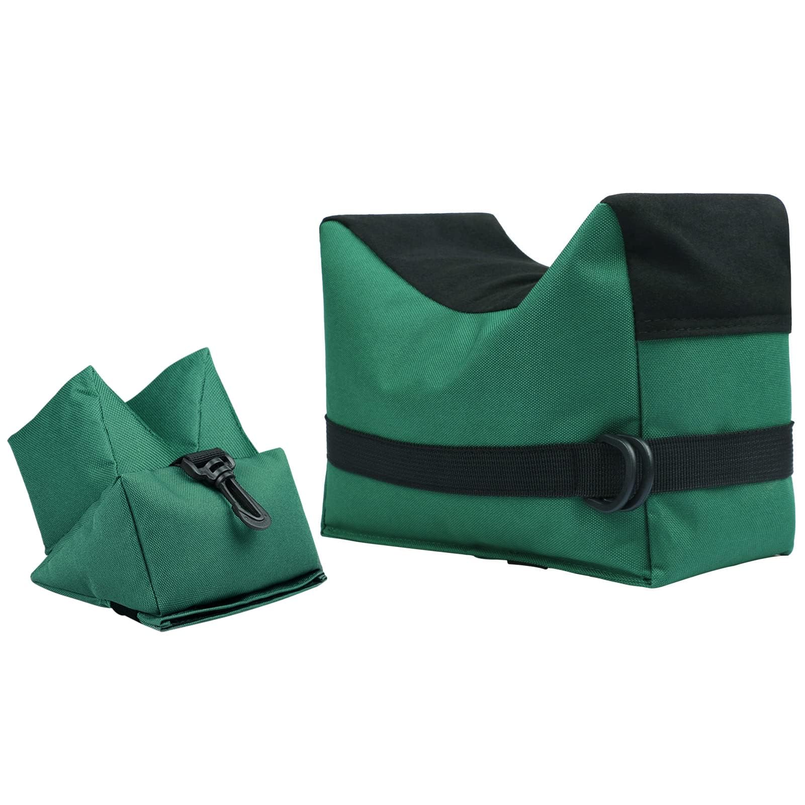 Feyachi Outdoor Shooting Rest Bags Rest Front & Rear Support SandBag Stand Holders Target Sports Shooting Bench for Gun Rifle Shooting Hunting