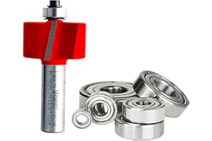 Freud 32-526: flush, 1/8",1/4",5/16",3/8",7/16",1/2" Depth Rabbeting Bit with Bearings