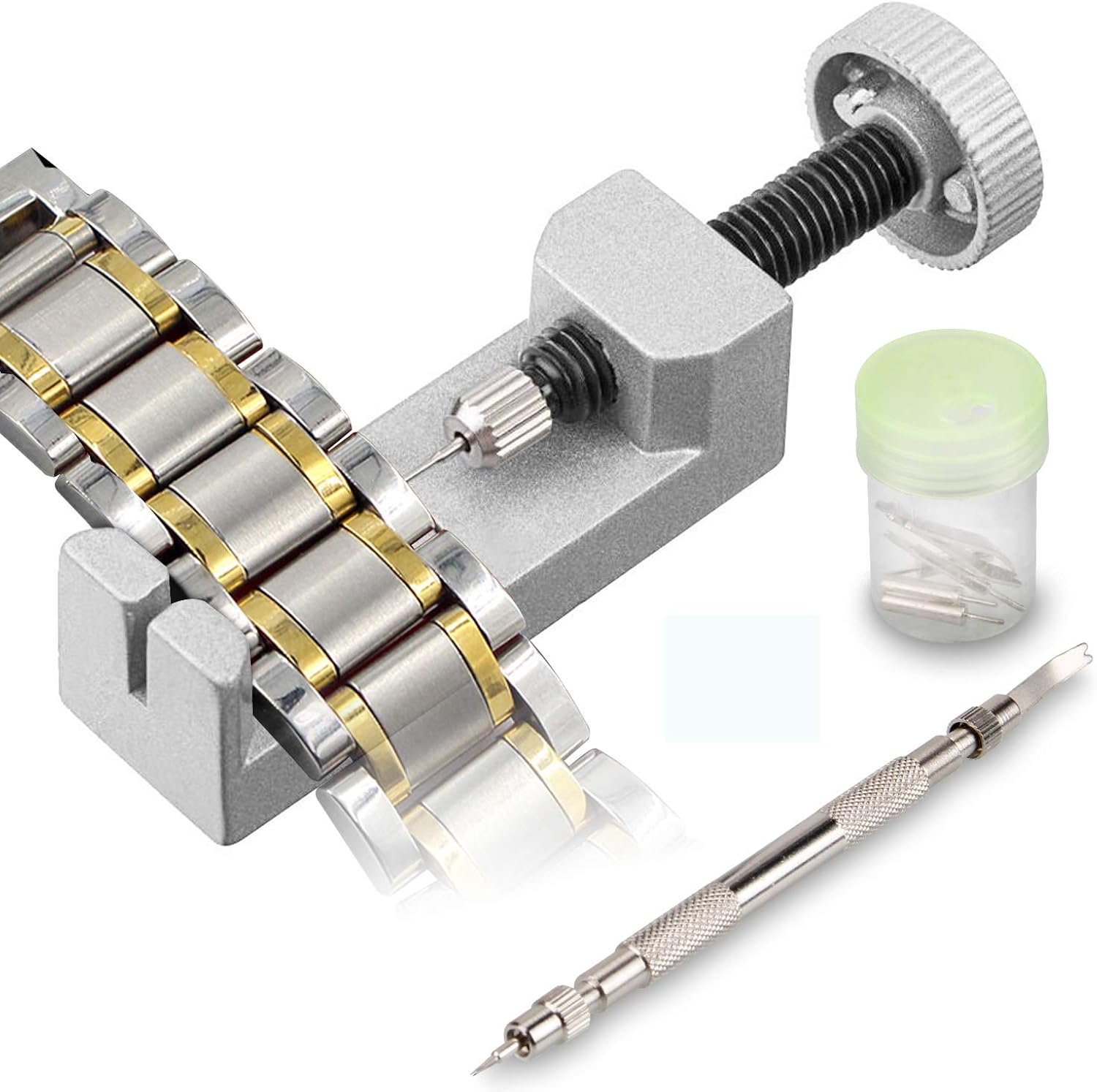 Watchmaker's tool, Infreecs watch, link, metal adjustable bracelet