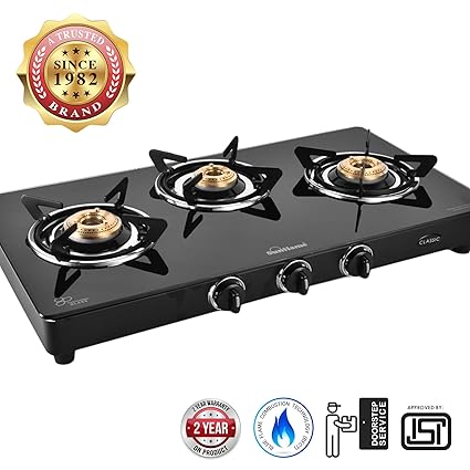Buy Sunflame Classic 3b Burner Gas Stove Black Online At Low
