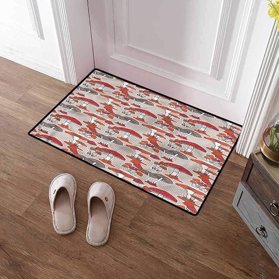 Custom&blanket Door Mat Inside Mushroom Non Slip Backing