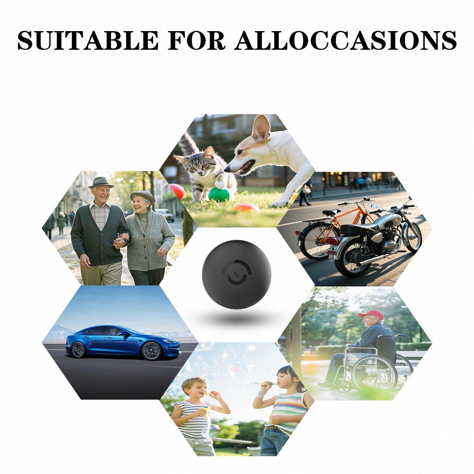 Hidden Magnetic Mini GPS Tracker for Vehicles – No Subscription GPS Device, Real-Time GPS Tracking for Kids, Pets, or Vehicles, Works with Apple Find My, Vehicle Locator (GPS02)