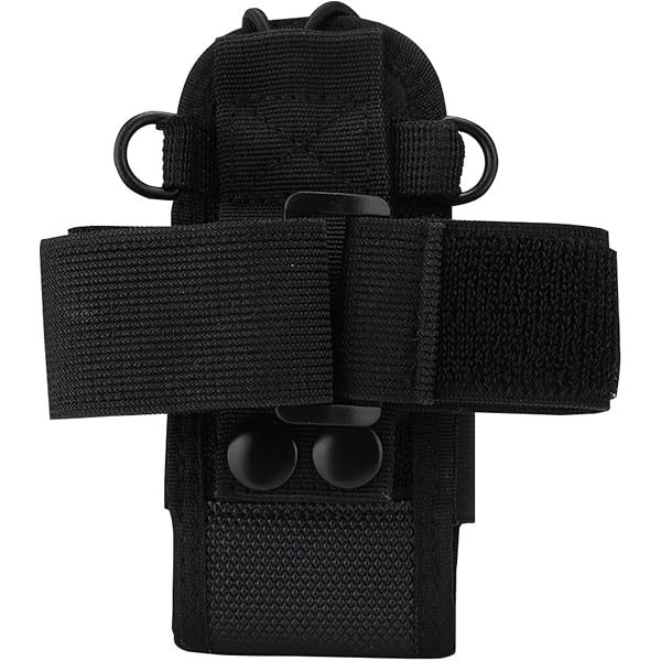 Housse Radio Tactique HYSHIKRA - Support Pour Walkie Talkie, GPS, Téléphone - Nylon Camouflage