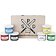 Screen Printing Ink Set (6 Color, 8 oz.) - Ecotex® Water Based Fabric Ink, Silk Screen Ink, Ink for Shirt Printing - Screen Printing Supplies for Screen Printing Kit, Includes Discharge Activator