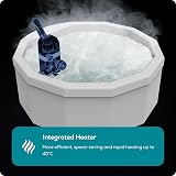 Lay-Z-Spa Carrara 140 AirJet Massage Foam Wall Hot Tub 4-6 Person view 2