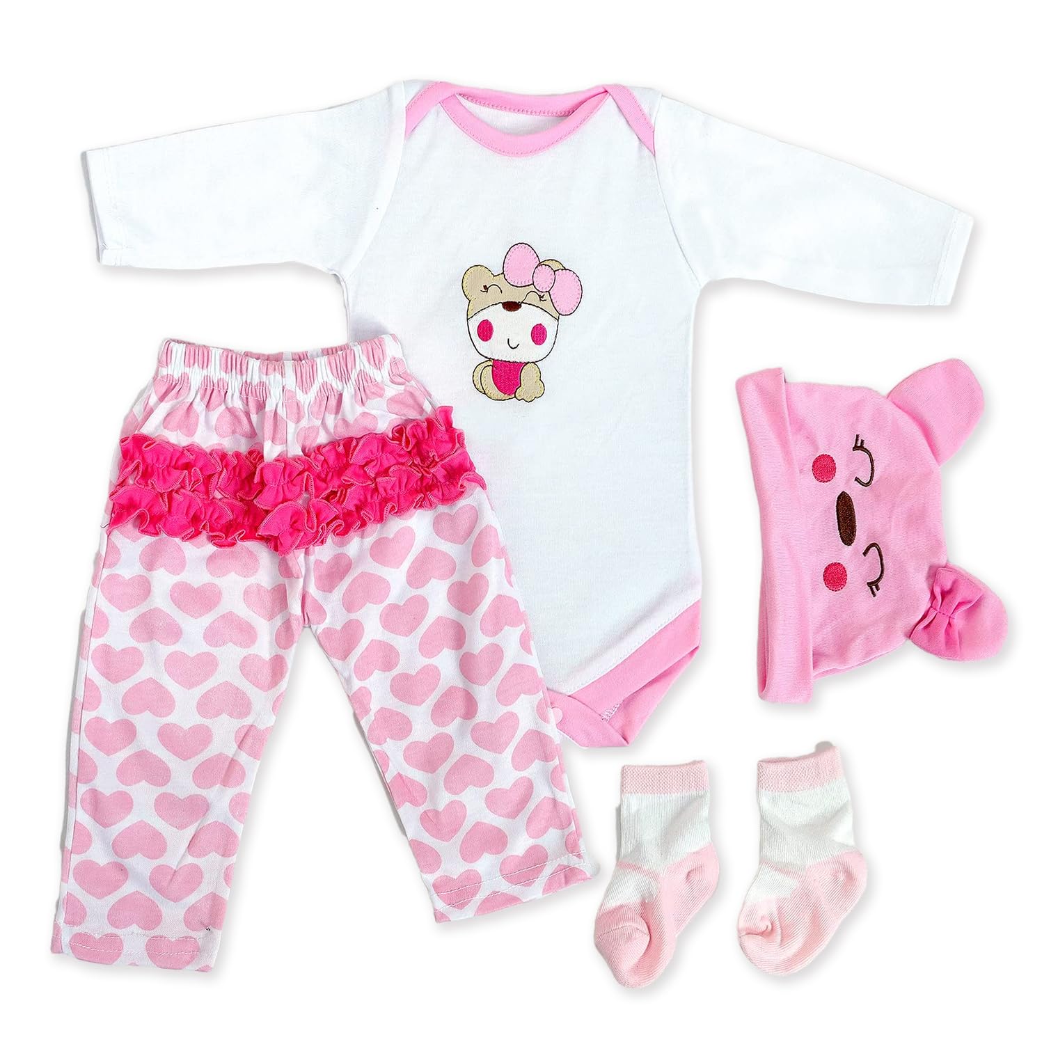 RUNGQIANY Reborn Dolls Clothes Fits 20 inches - 22 inches Newborn Baby Boys & Girls,Clothes Sets Suitable For Baby Size,Reborn Baby Dolls Clothes 22 inches (Reborn Toddler Dolls Clothes)