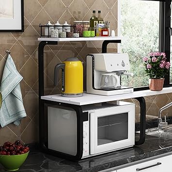Estantería de cocina para microondas, estante de almacenamiento de ...