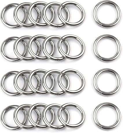 Amazon Com 25pcs M4 X 30mm 304 Stainless Steel O Ring Strapping Welded Round Rings For Camping Belt Dog Leashes Hardware M4 X 30mm Od Arts Crafts Sewing
