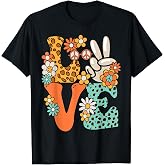 Peace Sign Love 60s 70s Clothes 70s Outfits for Women Men T-Shirt