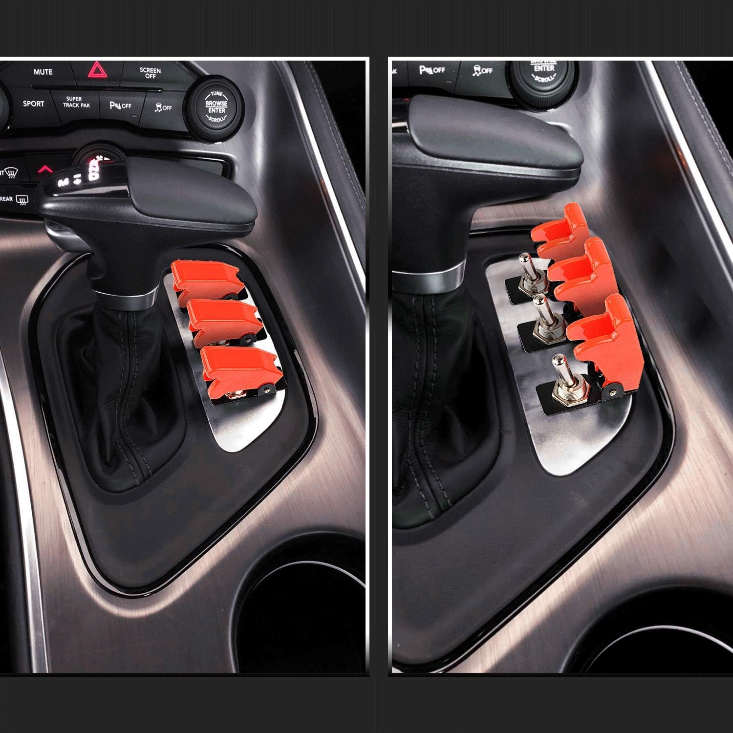 Nilight 90014E Heavy Duty Rocker Toggle Switch 12V 20A Red Cover SPST ON/Off 2Pin Car Truck Boat-5 Pack, 2 Years Warranty: Automotive