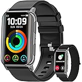 Mingdaln Smart Watch for Men Women (Answer/Make Calls), 1.57" Curved Screen Fitness Tracker, smartwatch with 24/7 Heart Rate/