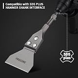 Firecore SDS Plus Floor Scraper 300x100mm Chisel Bits Adhesive Remover view 3