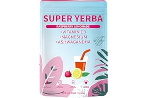 TCAIRZL Super Yerba Mate Instant Tea Powder, Low Sugar Content - Raspberry Lemonade Flavor